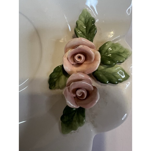 Vintage Home Interiors Victorian Rose Saucer - Picture 2 of 6